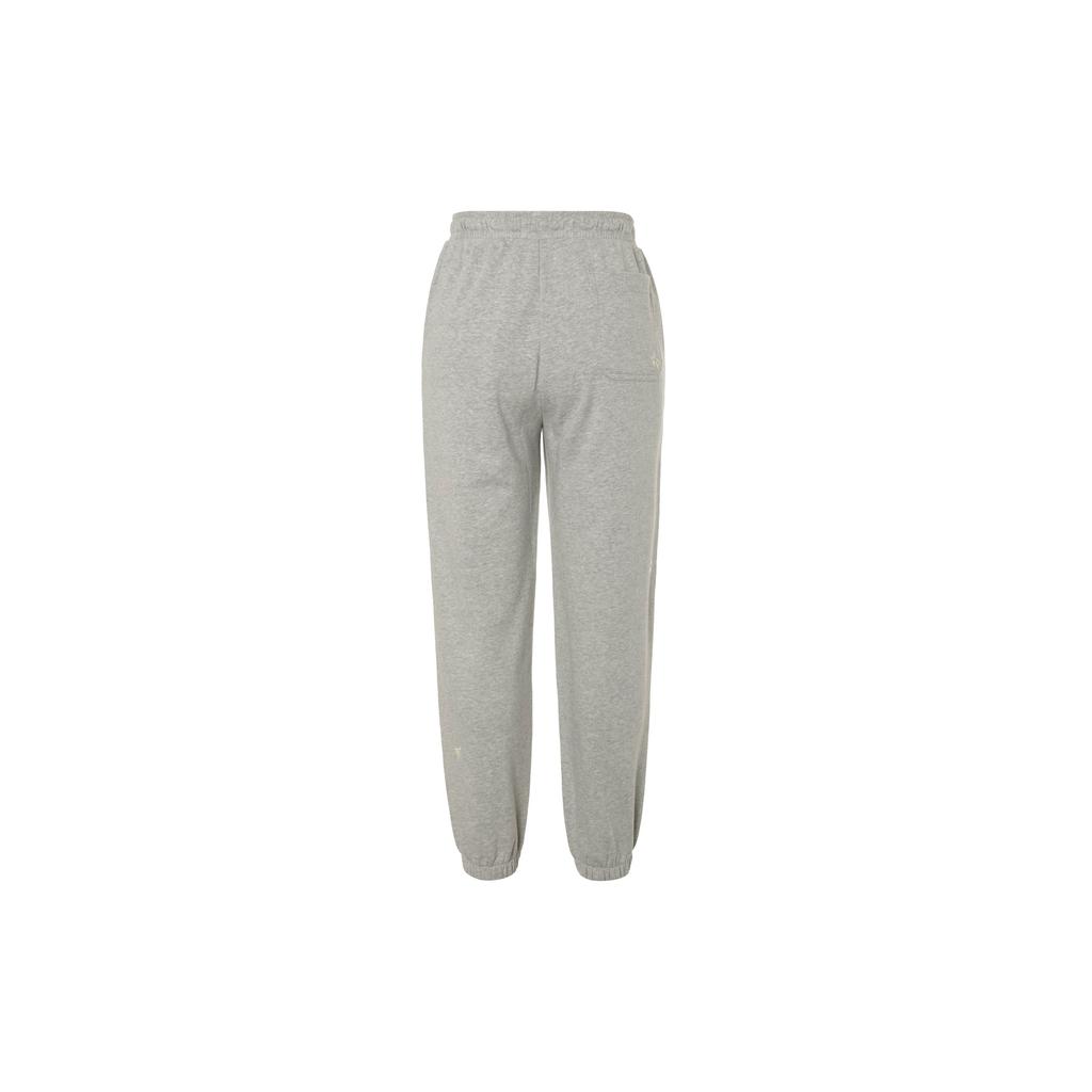 Puma Solid Color Lace-Up Casual Tapered Knit Sports Pants Women Bottoms Gray 625810-04