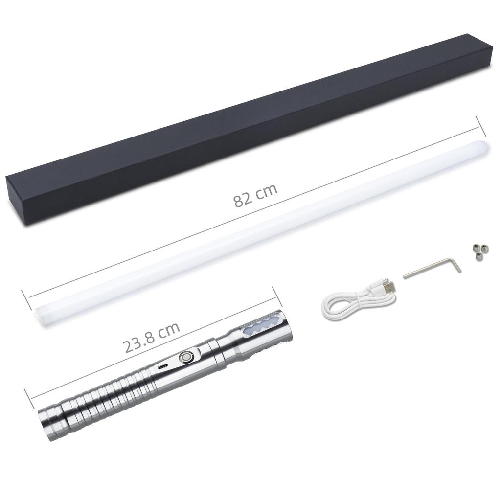 LED Alloy Lightsaber Toy - Rechargeable, Luminous Pixel Design for Kids 