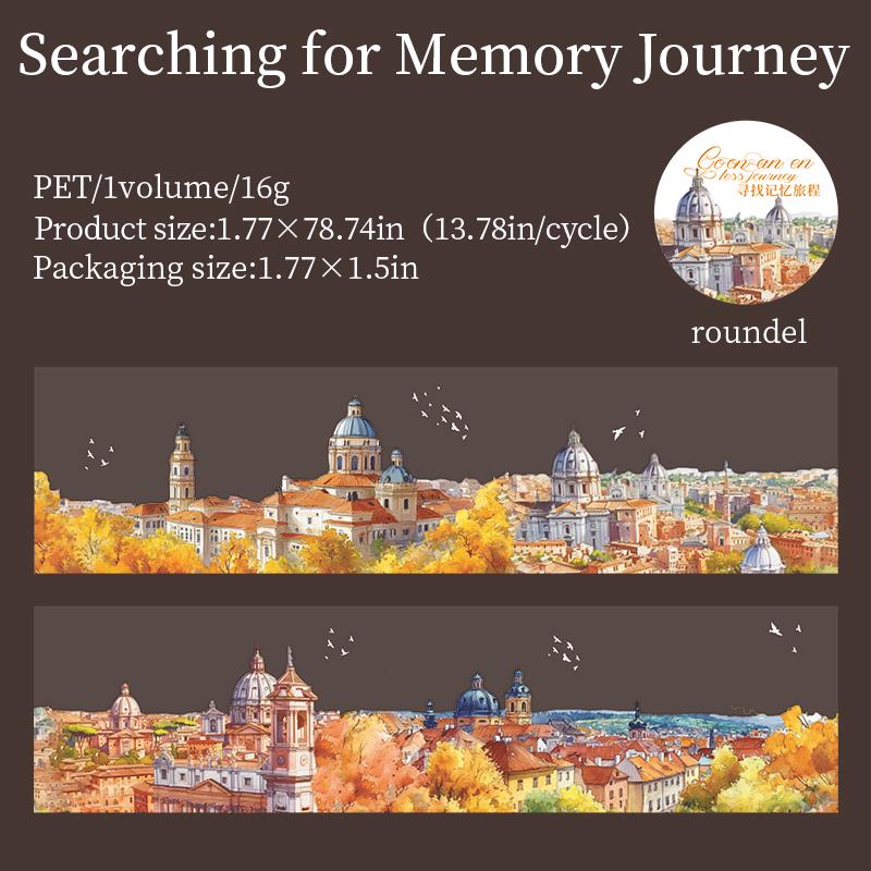 ПЭТ-лента Серия «Отправляйтесь в бесконечное путешествие» Сделай сам Пейзаж Тема путешествий Пейзажный аккаунт Креативный коллажный материал Сделай сам Украшение