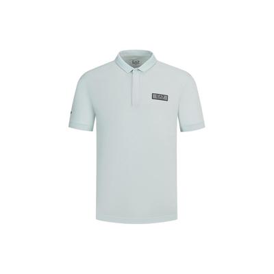 EA7 SS24 Logo Letter Patch Short Sleeve Polo Shirt Men Polo Shirts Light-Green 3DPF06-PJUVZ-1133