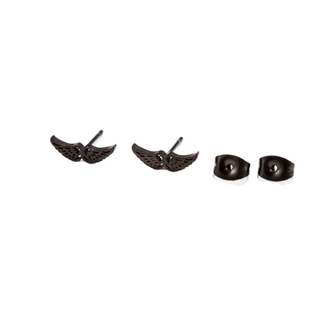 Stylish Angel Wings Feather Stud Earrings - Vintage & Elegant