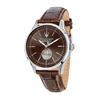 Sorpasso Cœur Ouvert Bracelet Cuir Cadran Marron Quartz R8821124002 100M Montre Homme