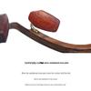 Unisex Retro Square Sandalwood Optical Glasses with Wooden Frame