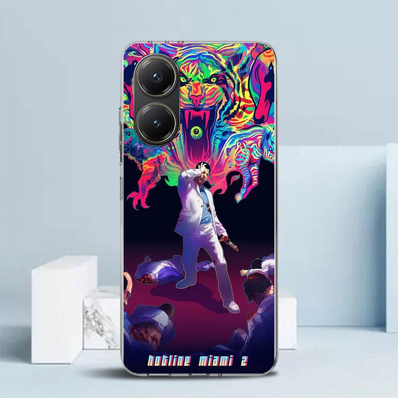Game Hotline Miami Soft Cover for Xiaomi Poco F7 Ultra X7 X6 X5 Pro M7 Phone Case Redmi 15 15C 13 13C 12 12C 10 10C Print Shell