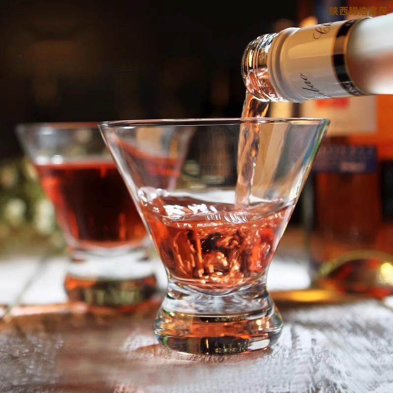 Short Footed Martini Glass Cup, Wide Mouthed Ice Cream Glass, Creative Dessert Ice Cream Cups, High-end Cocktail Whisky Glass