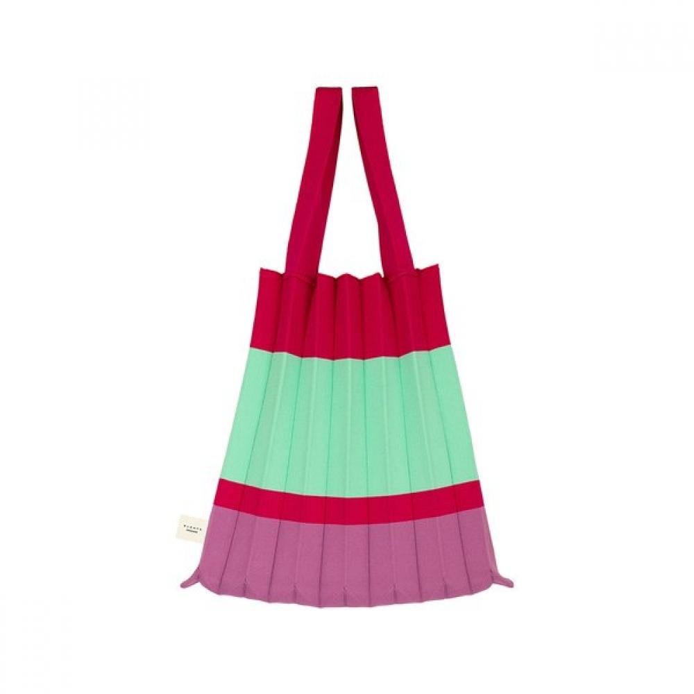 

Pleatsmama Tote Bag Magenta Mint Single option
