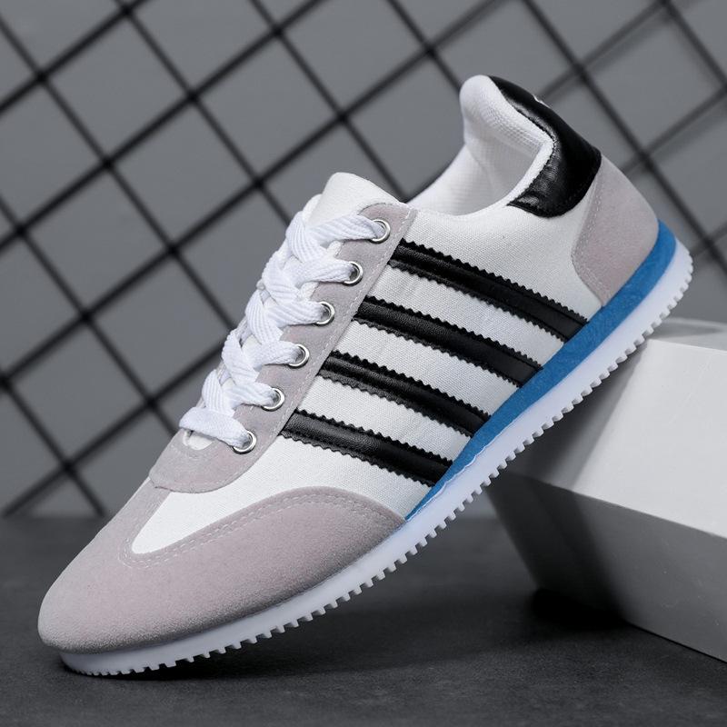 

Мужская обувь Forrest Gump, произведенная зарубежными производителями, дышащая, удобная и универсальная, корейская версия мужской повседневной обуви на шнуровке, нескользящая спортивная обувь. 39