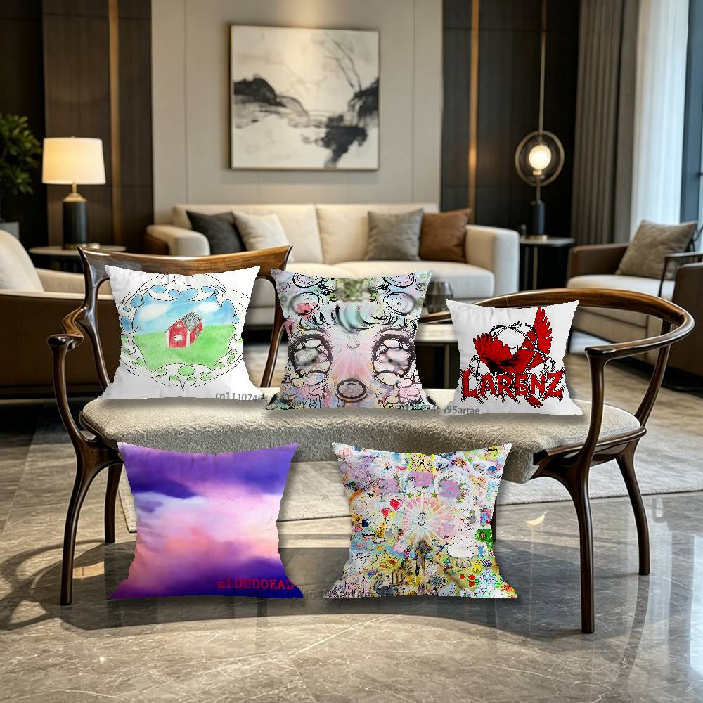BBladee Crest Pillow Case For Home Bedroom Car Office Decoration Living Room Sofa Cushion Cover Suitable