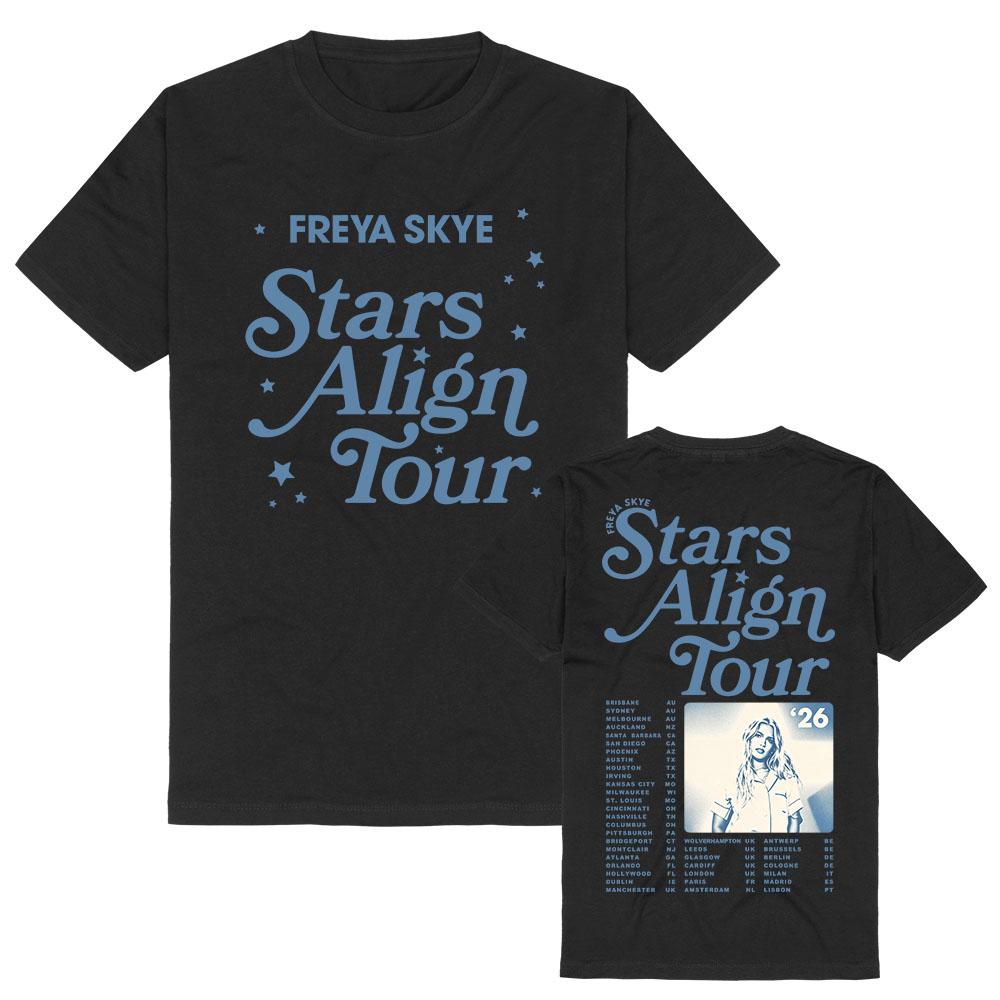 Freya Skye Stars Align Tour T-shirt Cotton Short Sleeve Summer O-neck Tees Merch Print Clothing Women Men Soft Tshirt Streetwear