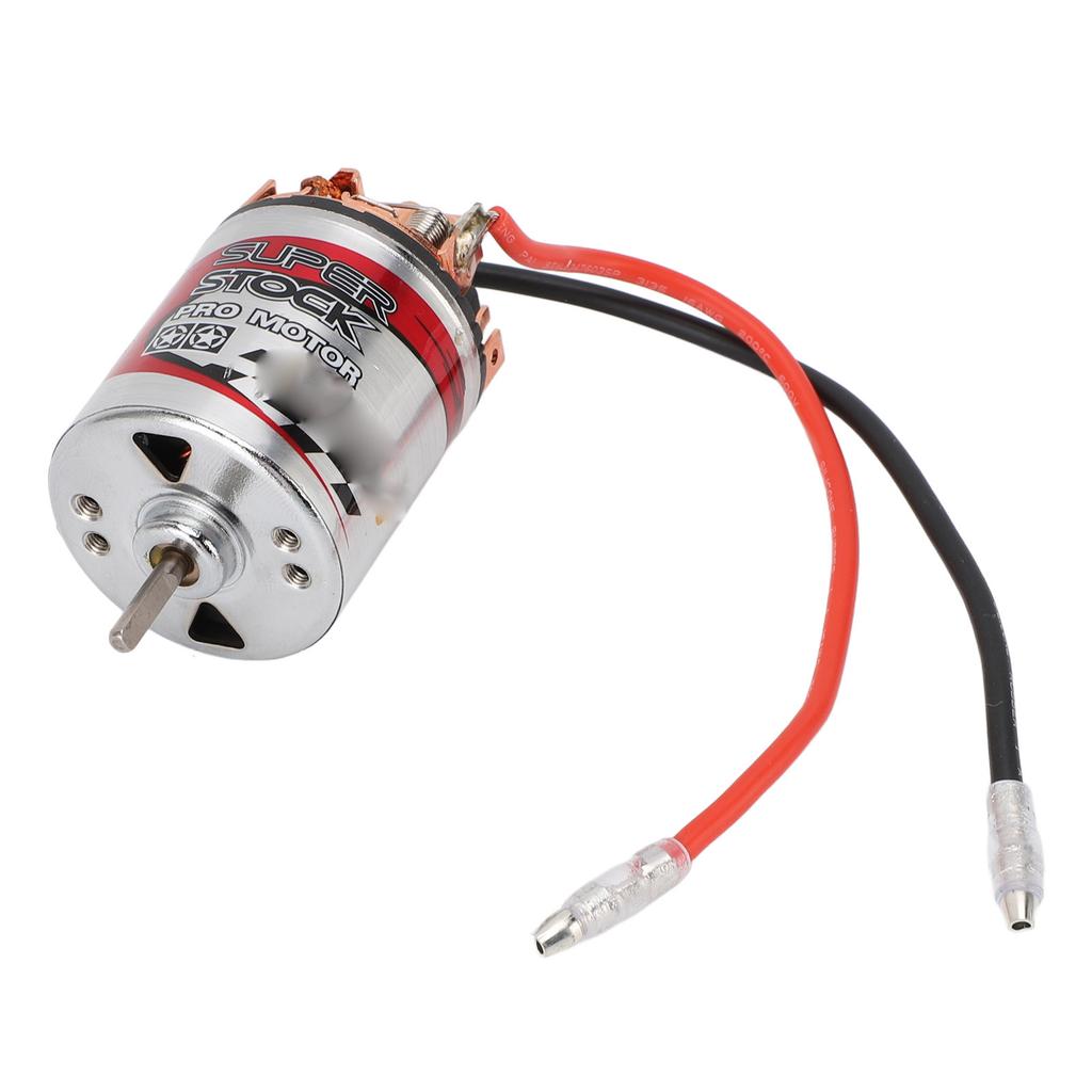 RC Brushed Motor Replacement Wide Compatibility Enhanced 540 RC Brushed Motor Stainless Steel Shell for 1/10 RC Car