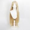 32inch Long Wavy Blonde Synthetic Wig Heat Resistant Cosplay Hair for Princess Themed Costume Party