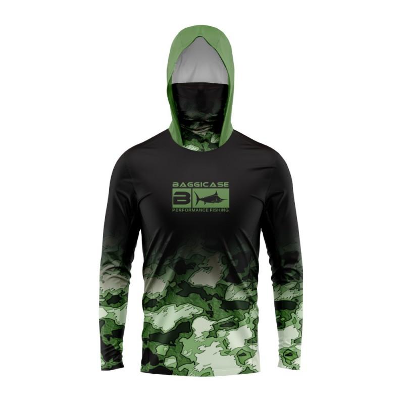 Men Women Quick Dry UV Protection Hooded Long Sleeve Fishing Shirt Outdoor Sports Cycling Lightweight UPF 50
