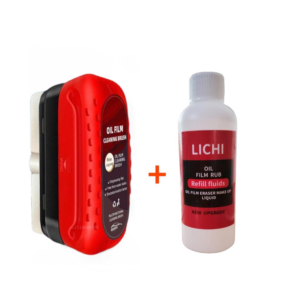 Car Glass Sponge Cleaning Brush Car Window Glass Cleaner Removes Dirt Windshield Oil Film Cleaner Glass Oil Film Cleaning Brush