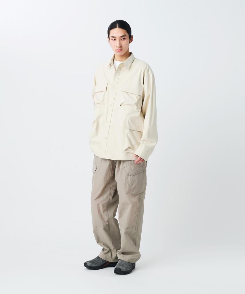 TAKIBI Herringbone Shirt Jacket Outerwear Jacket ECRU M [Snow Peak] SH-26SU004 Men's Women's