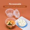 Hanyou Disposable Round Double-Layer Meal Box