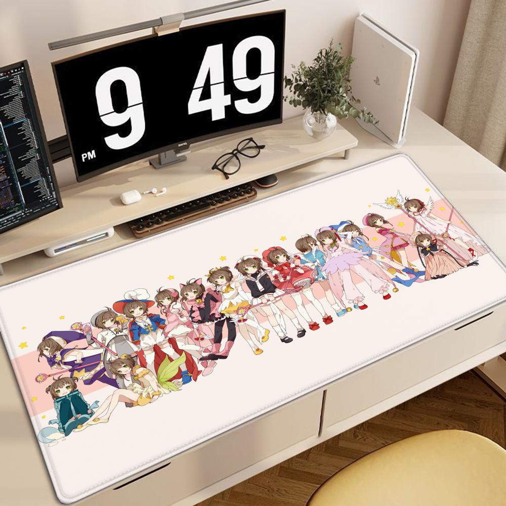 New Large Ccs Desk Mat Card Captor Sakura Anime Mousepad 900x400mm Xxl Carpet Gaming Accessories Laptop Computer Rubber Mice Pad