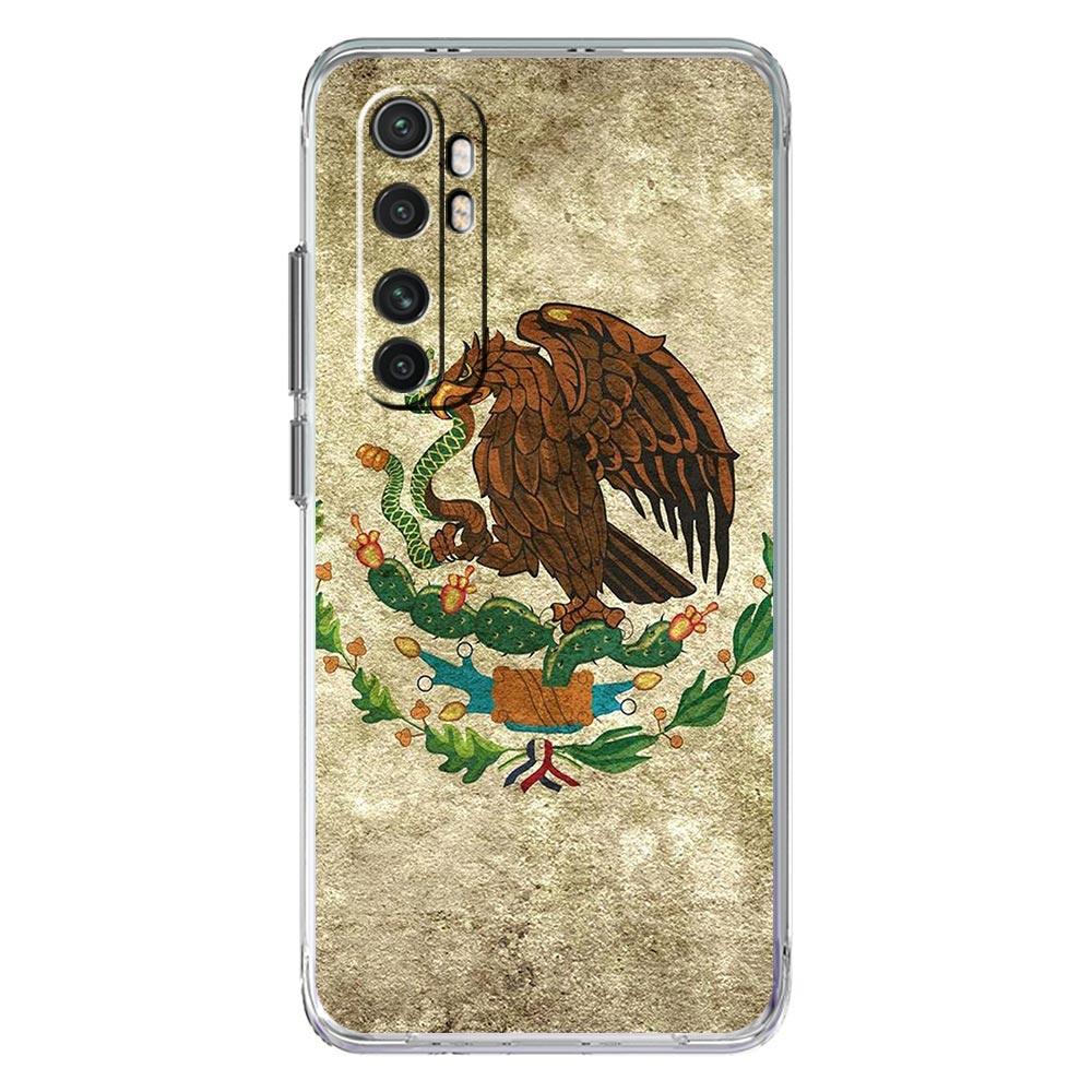 Phone Case For Xiaomi Poco X6 X5 NFC X3 F6 F5 Pro F4 F3 M3 14 13T 12T 12 13 Lite 11 Mi 5G Clear Cover Mexico Flag