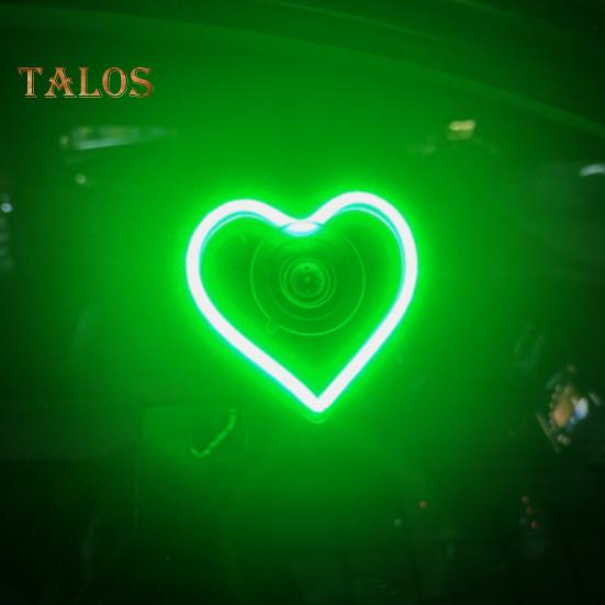 Lumină neon LED în formă de inimă Moduri bliț stroboscopic Instalare simplă super luminoasă Semn de afișare LED Accesorii pentru iluminat auto