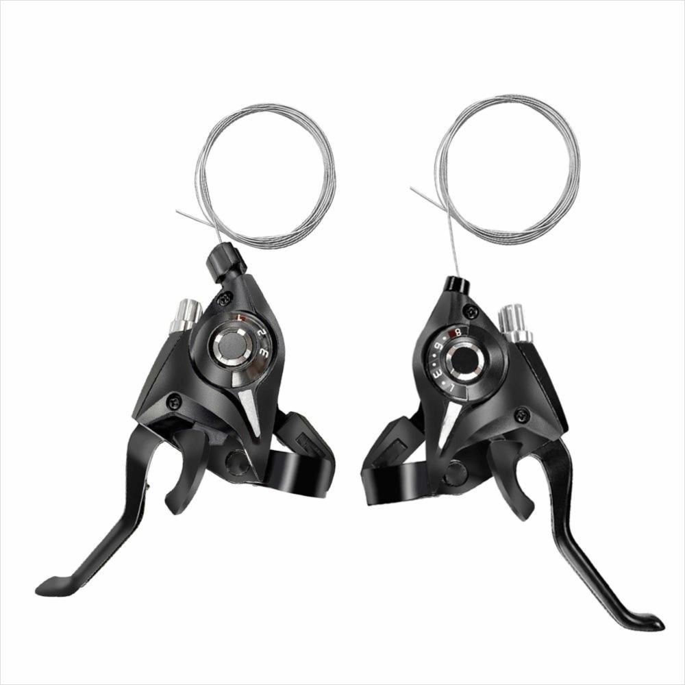1 Pair 3x8 Speed Bike Brake Lever Shifter Bike Brake Lever Shifter Set Brake Lever Replacement 3*8 24 Speed