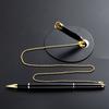Metal Ballpoint Pen Secure Chain Attached Base Stand Desk Office Counter Signature Pens Stationery