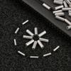 100Pcs Round Stainless Steel Fishing Tube Fishing Wire Pipe Crimp Sleeves Connector Fishing Line Accessories Tool