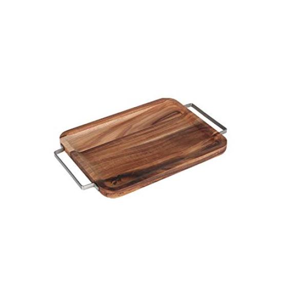 

Dulton Acacia Tray with Acacia wood tray with Height Width Depth Handle, Rectangle, Small, handle, 20mm, 428mm, 267mm, K19-0106S