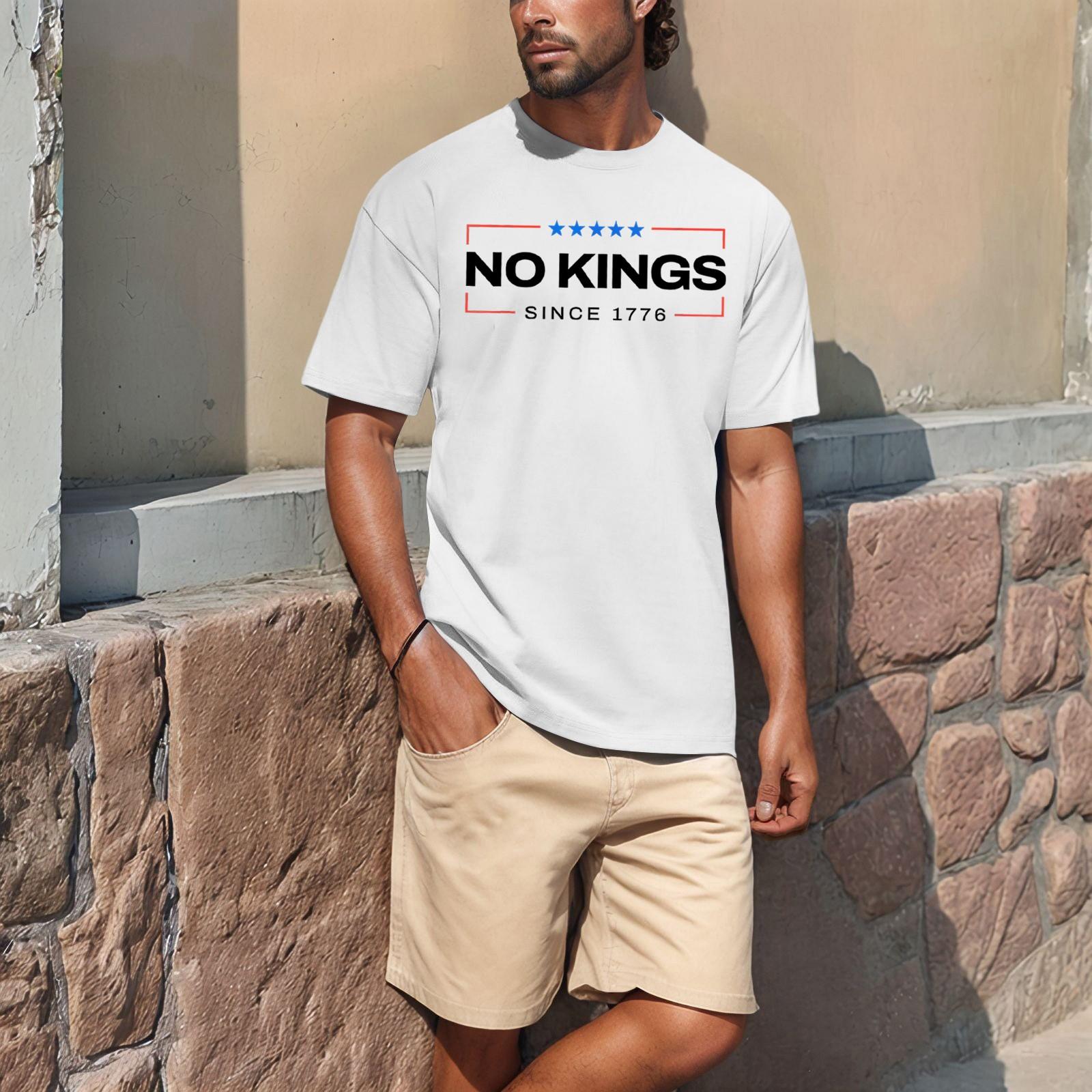 

Летняя мужская популярная футболка с круглым вырезом и коротким рукавом с принтом XL белый