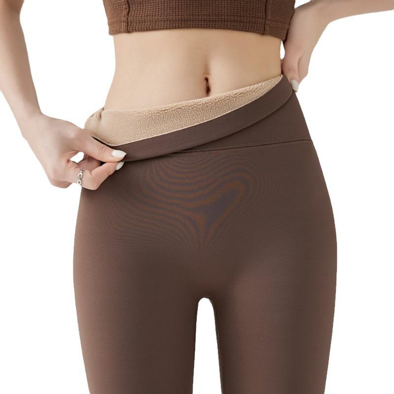 High-Waist Velvet Thickening Slimming Barbie Leggings for Women: Autumn/Winter