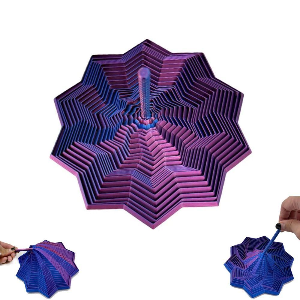 Geometric Design Fractal Fidget Star Model Expanded Expanded Sensory Model  Office/School