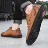 Men’s Moccasins Green Driving Shoes Wide Blue Flats Casual Shoes Plus Size Outdoor Summer Handmade Shoes