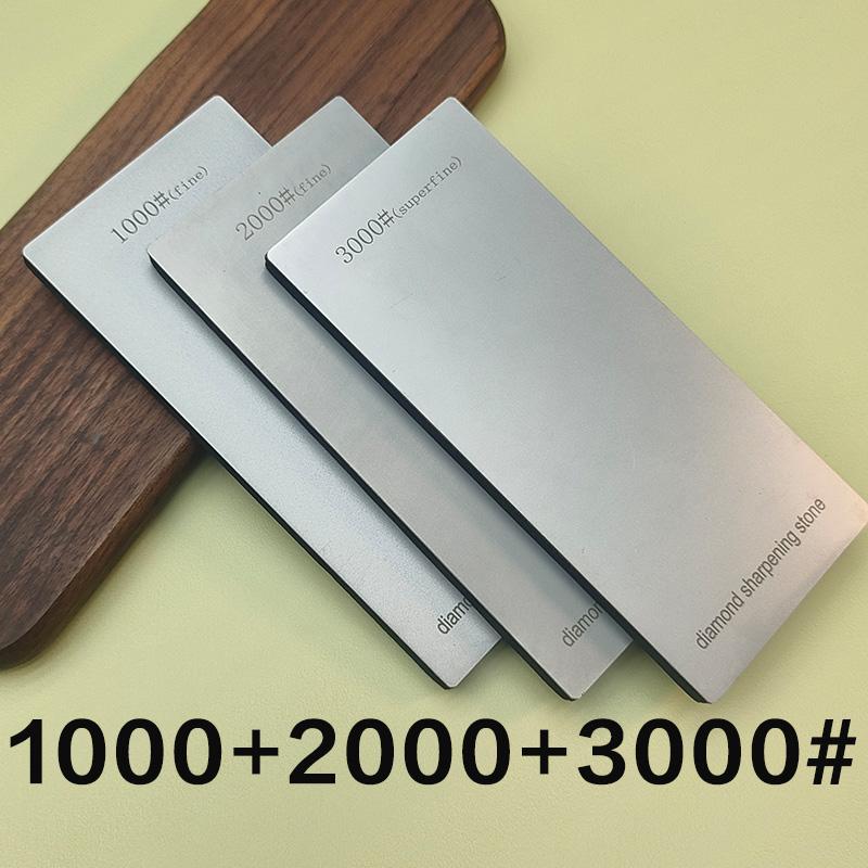 Diamond Sharpening Stone Knife Sharpener Hard Base Non-slip Grit 80-3000# Diamond Tools Fine Grinding Whetstone 170*75mm