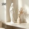 Modern Mary Statue Virgin 3D Printed Catholic Religious Saint Minimalist Home Decor Figurine Blessed Mother Sculpture for