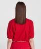 Minasu Pk Crop Banding T Shirt_Red