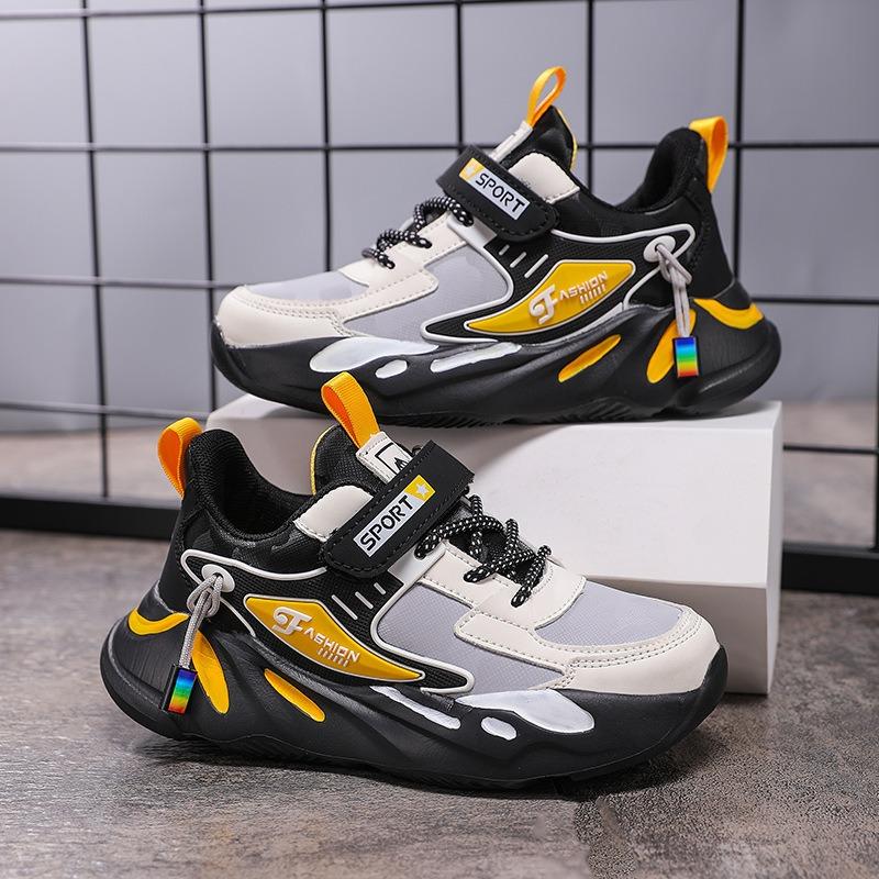 Kids' Sports Shoes Color Block Non-slip Running Breathable Comfortable Sneakers for Boys