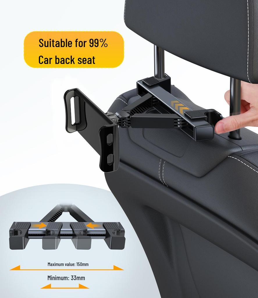 2023 Car Mount: Rear Seat Headrest Holder for Phones & Tablets
