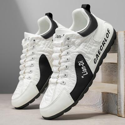 Wysokiej Jakości Męskie Buty Modne Sneakersy Lekka Skóra PU Casual Oes Buty Płaskie Luksusowe Buty Tenisowe dla Mężczyzn Buty Sportowe do Biegania