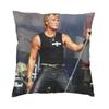 Johnny Hallyday Pillow Home Decor Fashion French Rock Singer Cushions for Sofa Square Pillowcase