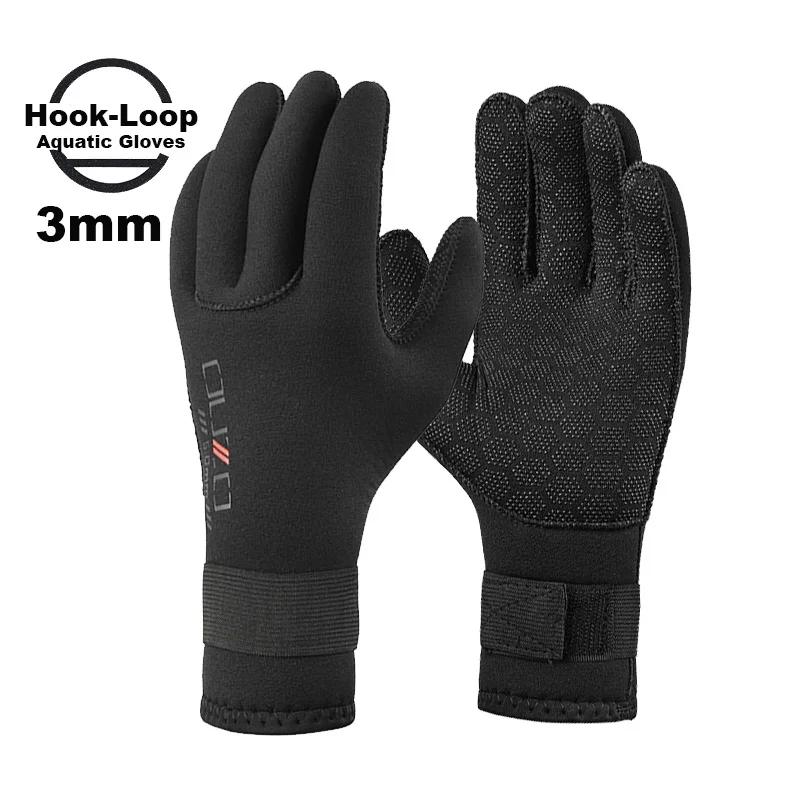 

Hook-loop Neoprene Diving Gloves, 3mm & 5mm, Anti-slip, Ideal for Diverse Aquatic Adventures from Snorkeling to Kayak Paddling L