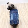 Vintage Distressed Denim Vest for Dogs: Teddy, Poodle & Bichon Frise - Stylish Spring/Autumn Pet Tank