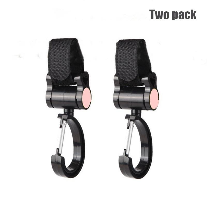 Universal Baby Stroller Hooks Accessories 360 Degree Large Hooks Umbrella Car Magic Tape Hooks 2 Pcs Set Home Essentials