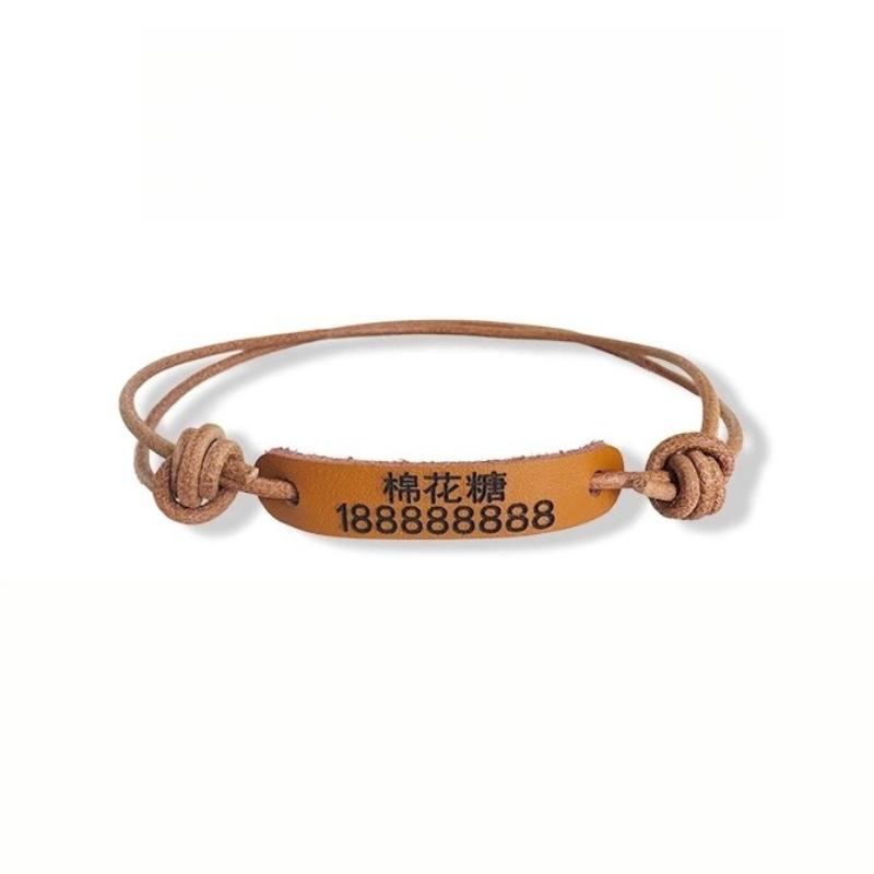 

Custom Dog Cat Collar Pit Bull Personalized Dog Collars Free Engraved Pet ID Necklace Adjustable for Small Medium Large Dogs Cat 18-27cm шоколадный