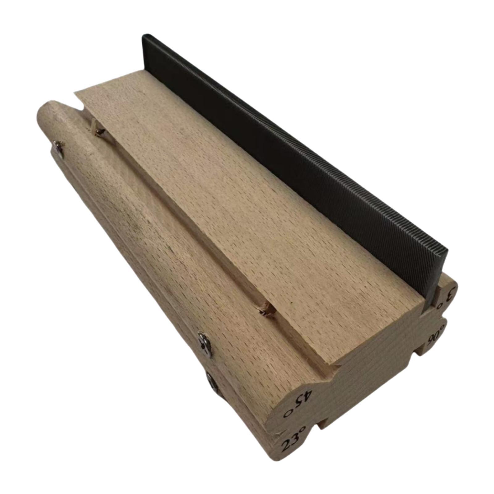 Luthier s Fret Crowning Tool Wooden Design for Bass Instrument Shaping