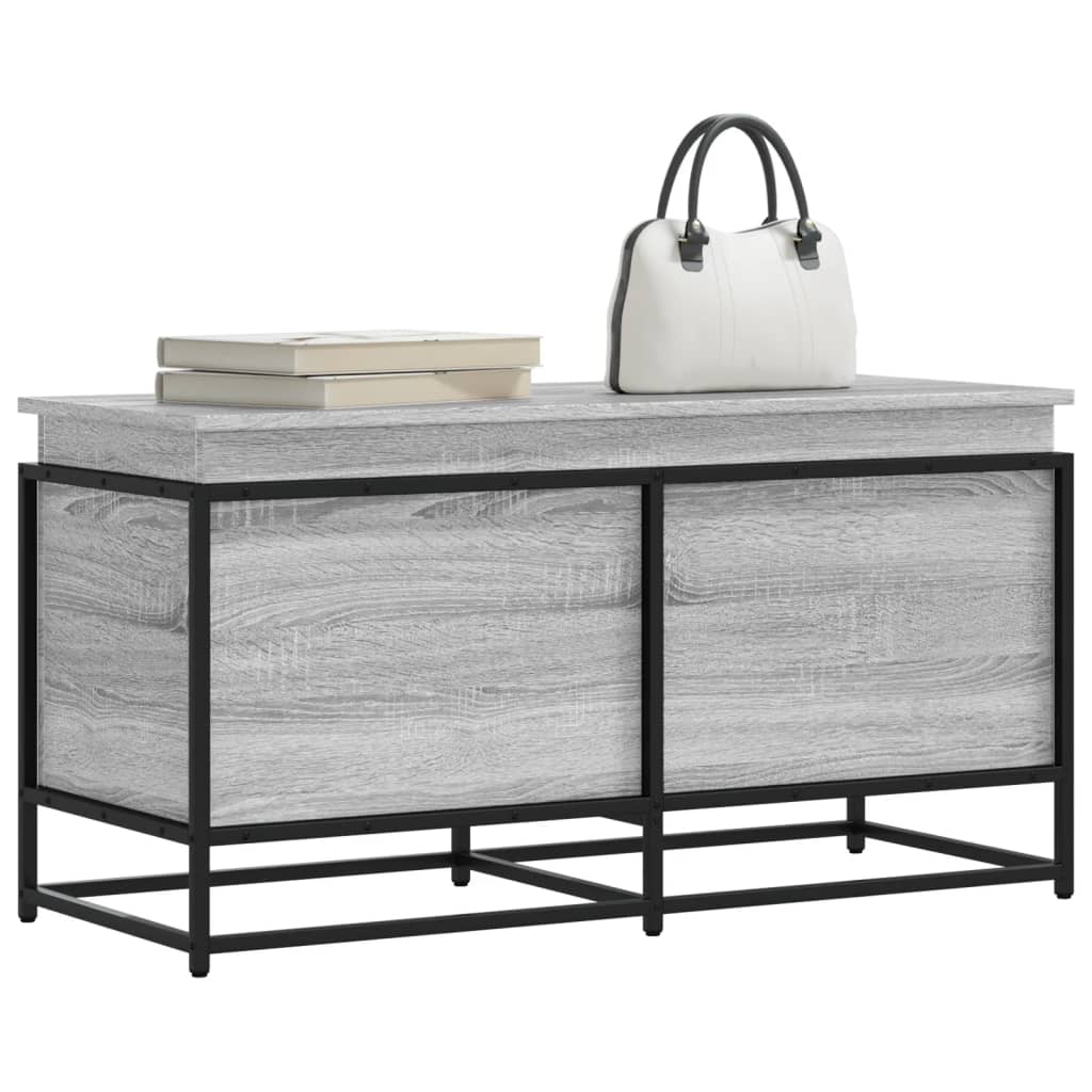 Storage Box with Lid Gray Sonoma 100 X 40 X 51.5 Cm