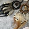 Crystal Stone Dreamcatcher Car Pendant Retro Car Hanging Ornament  Car Interior Decoration