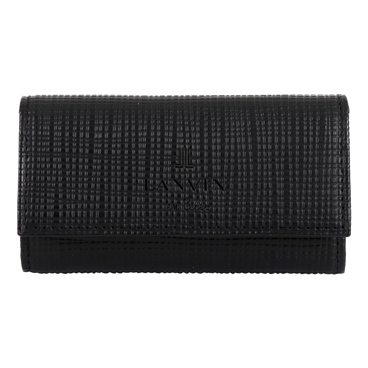 

on Key Case Genuine Leather Zebda 529612 Key Ring Leather Cowhide Black [Lanvin Bleu] Tri-fold Men s [01]