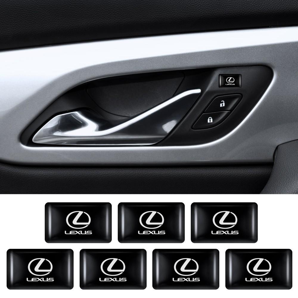 Car Accessories Interior Epoxy Badge Sticker Waterproof Decal For Lexus NX IS 250 RX GS UX RX300 RX350 CT200H ES LX Fsport GX