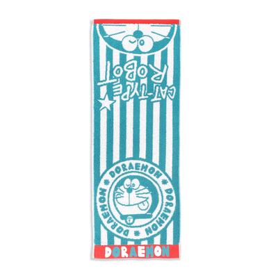 Towel Museum Compact Made In 25 X Doraemon Towel, Japan, 100% Cotton, Approx. 70cm, Sticker, Blue, 21-2432120