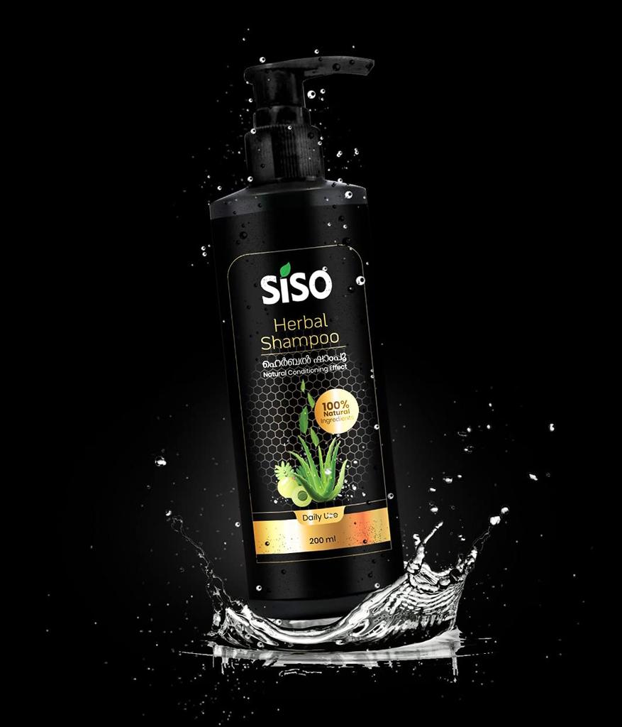 Siso Kräutershampoo mit natürlichem Pflegeeffekt 200ml | 100% natürliche Inhaltsstoffe - Ohne Parabene, Sulfate, Silikone, Phthalate & SLS/SLES