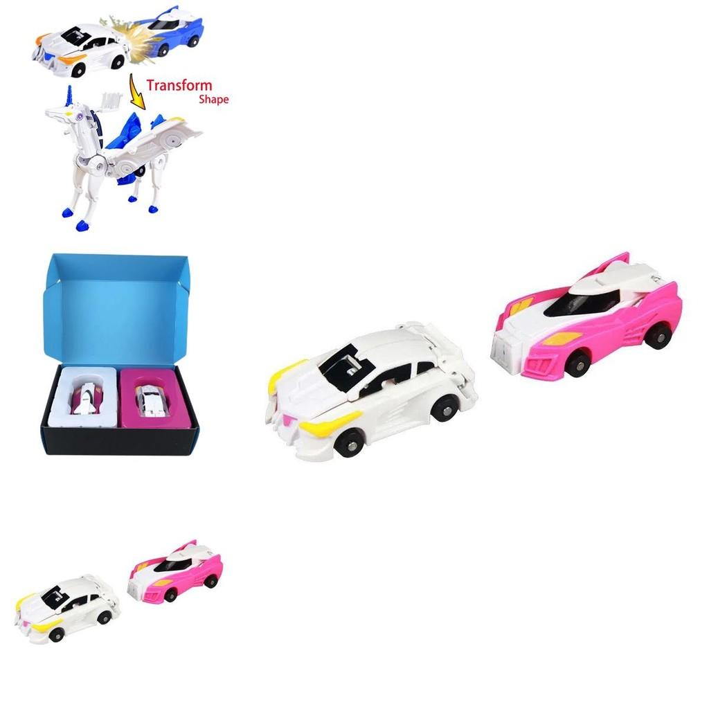 Hello Carbot Unicorn Transformation Robot Magnetic Toy Model Figure For Creative Kids
