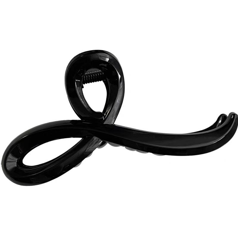 High-end temperament autumn and winter grab clip women's new simple and versatile back head hair shark clip hair clip headwear